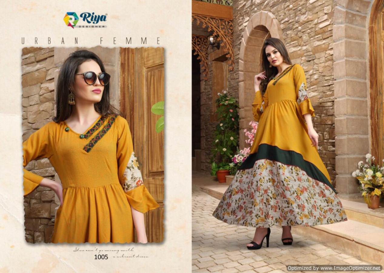 Kastur By Riya Party Wear Gown Types Kurtis Catalogue