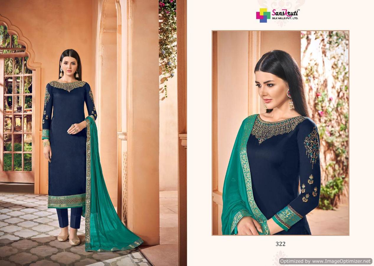 Kishana By Sanskruti Embroidered Salwar Suits Catalogue