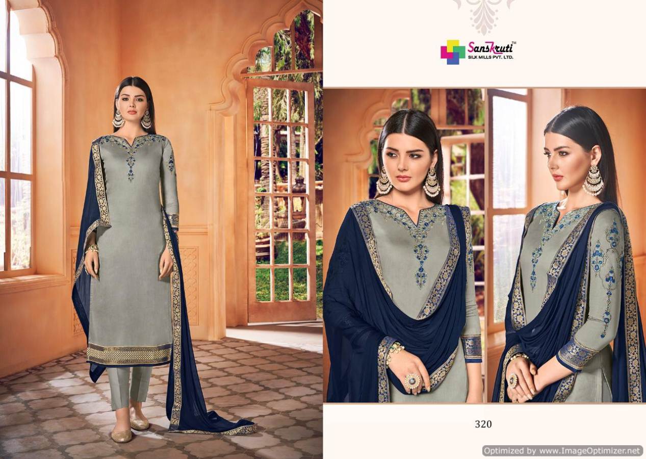 Kishana By Sanskruti Embroidered Salwar Suits Catalogue