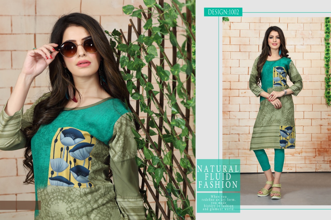 Kissmiss Nx By Watermelon Printed Rayon Kurtis Collection