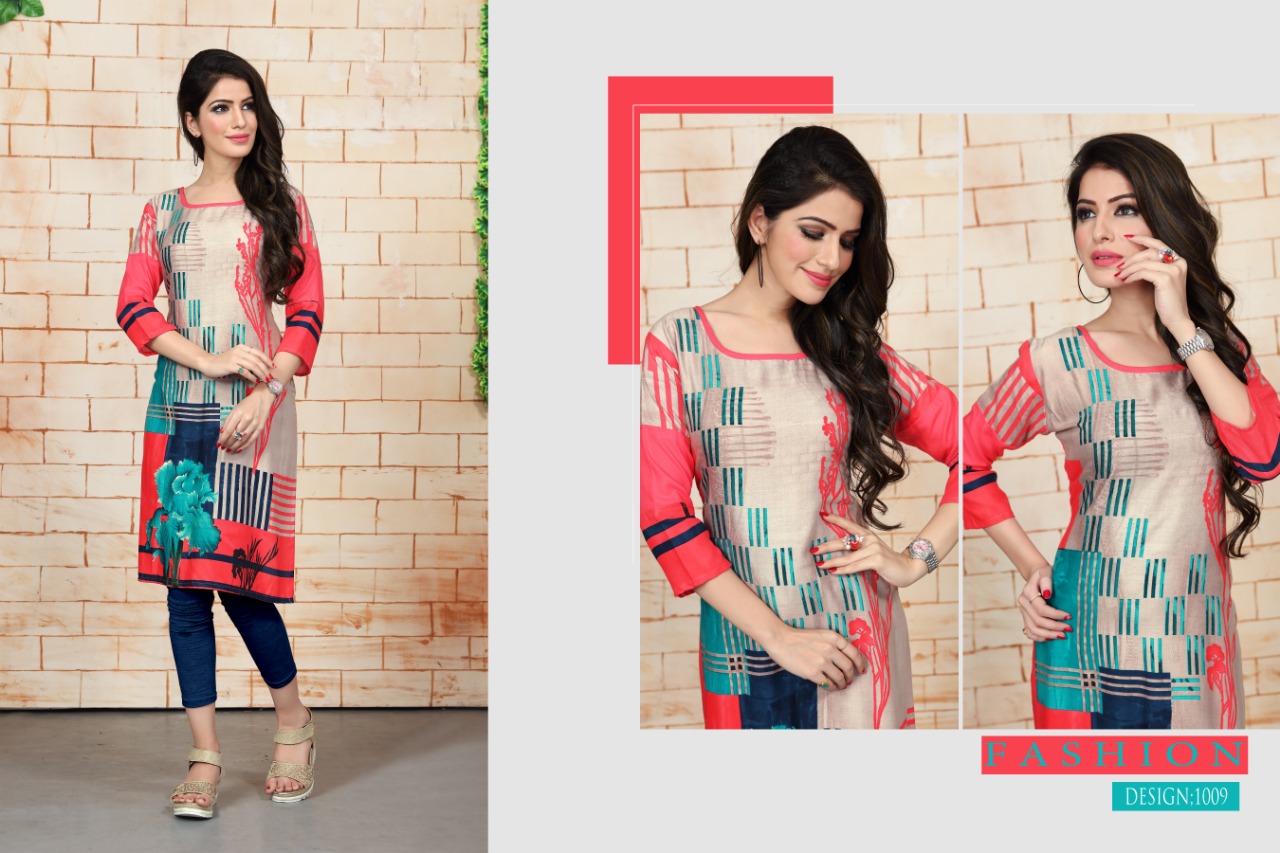 Kissmiss Nx By Watermelon Printed Rayon Kurtis Collection