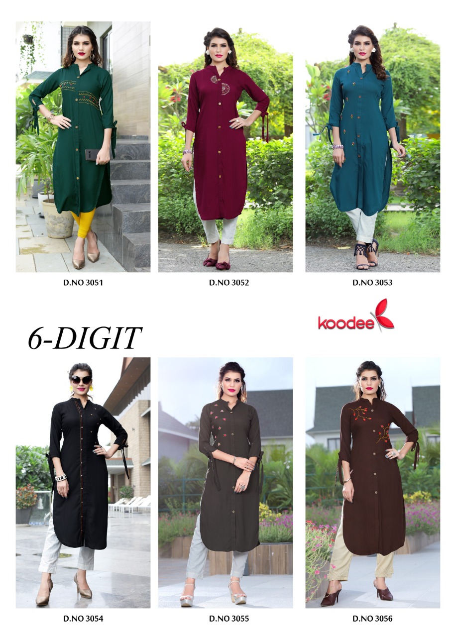 6 Disit By Koodee Casual Wear Kurtis Catalogue