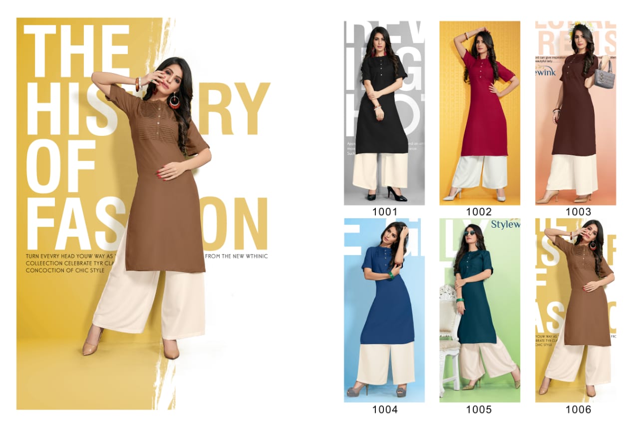 Maharani By  Stylewink Cotton Running Wear Kurtis With Plazoo Collection