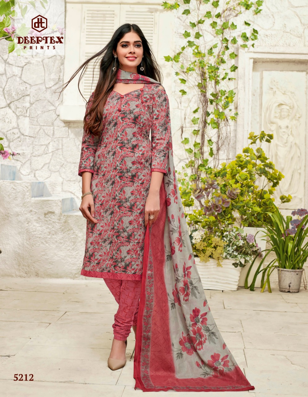 Miss India Vol 52 By Deeptex Pure Cotton Printed Dress Material