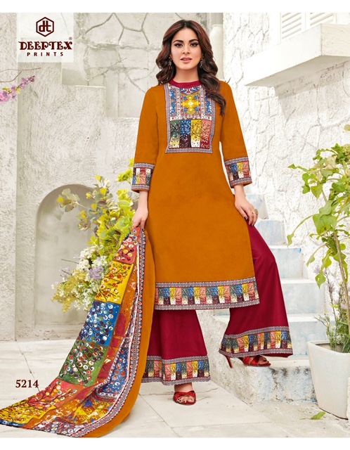 Miss India Vol 52 By Deeptex Pure Cotton Printed Dress Material