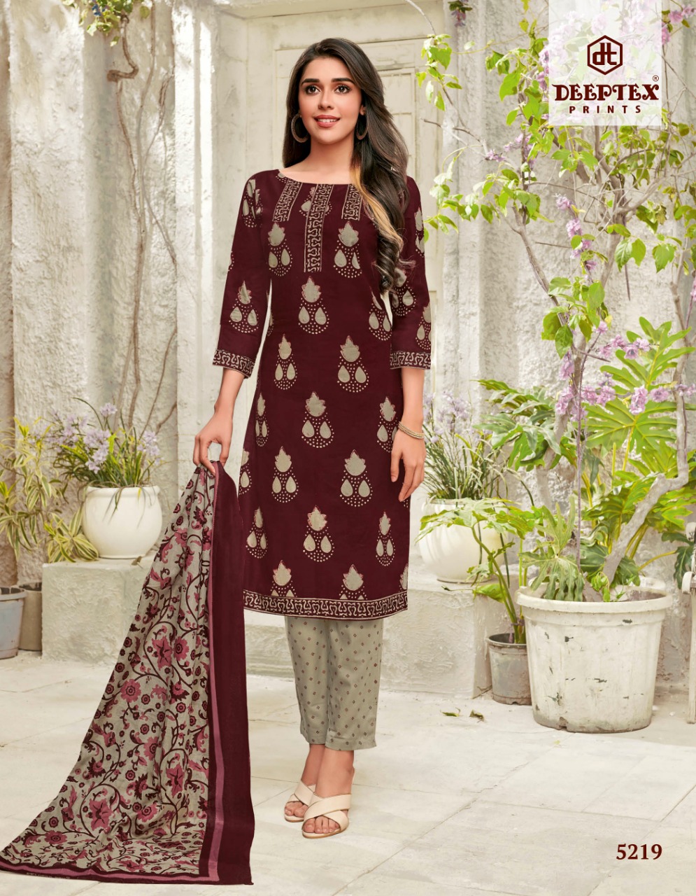 Miss India Vol 52 By Deeptex Pure Cotton Printed Dress Material