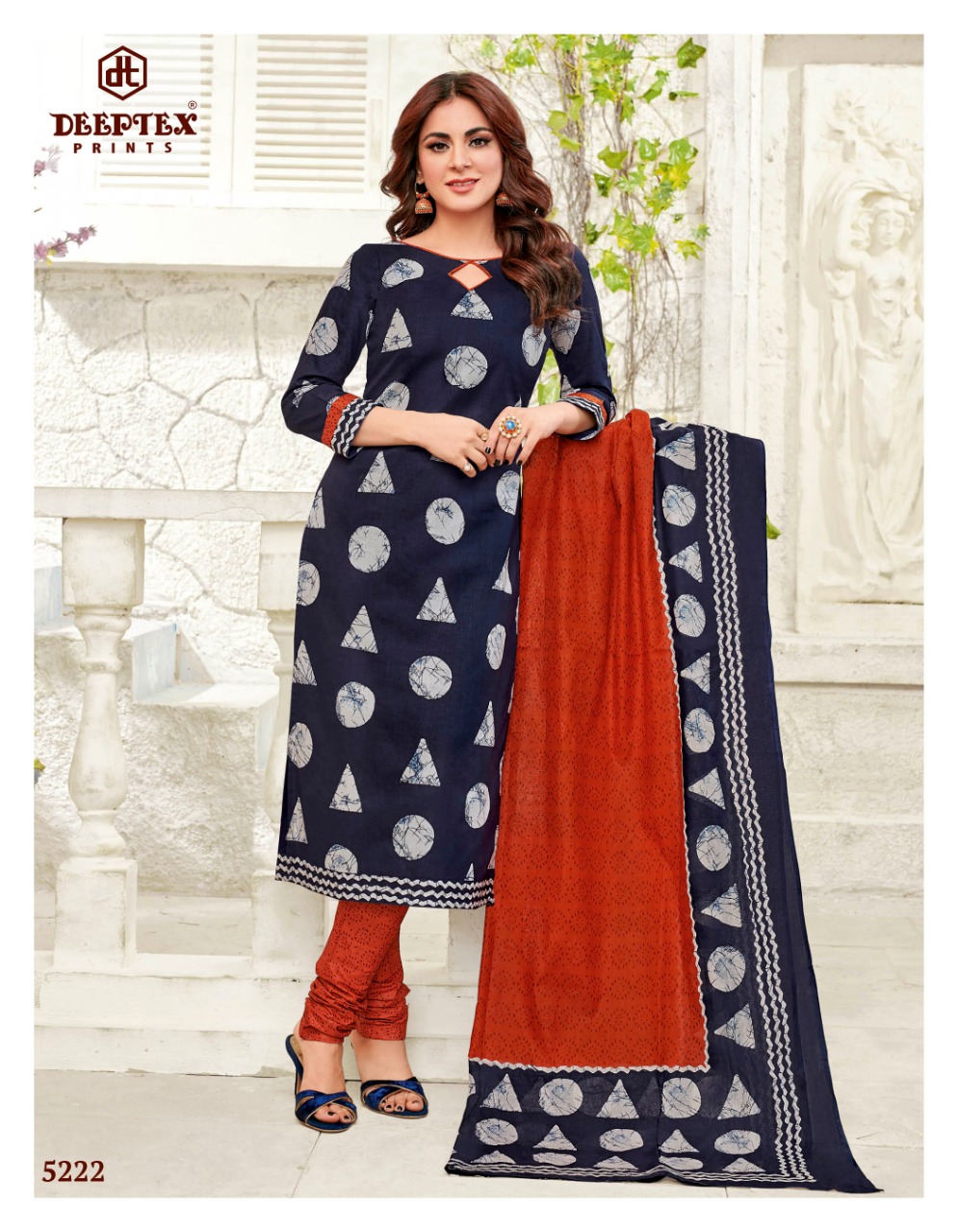 Miss India Vol 52 By Deeptex Pure Cotton Printed Dress Material