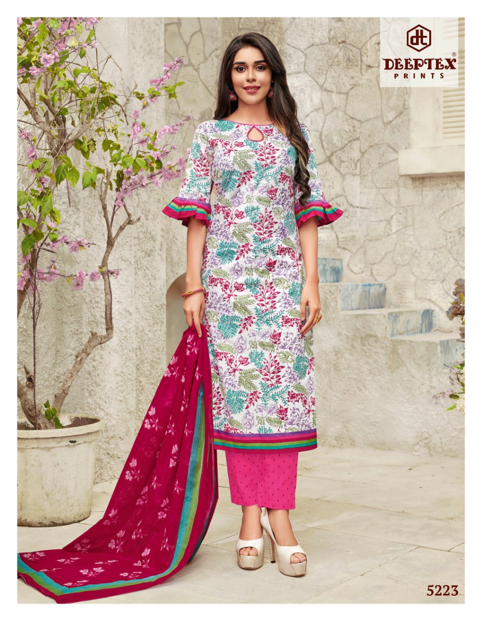 Miss India Vol 52 By Deeptex Pure Cotton Printed Dress Material