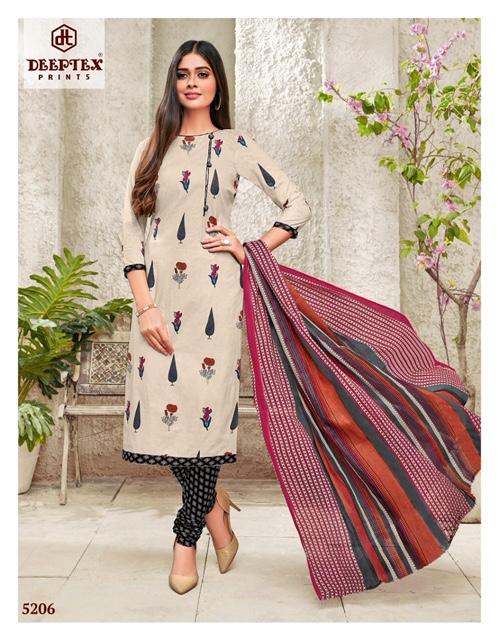 Miss India Vol 52 By Deeptex Pure Cotton Printed Dress Material