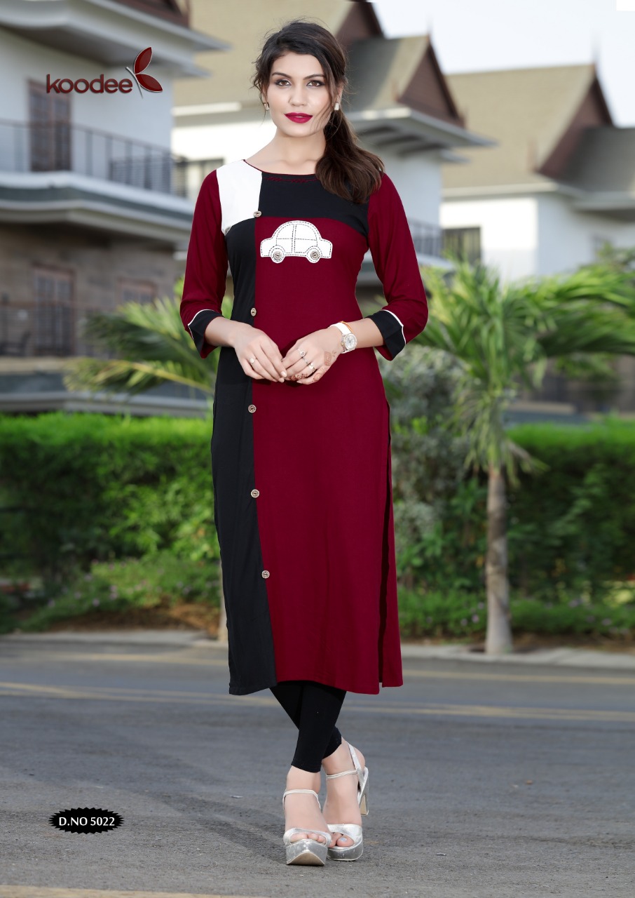 Pahal Vol 3  By Koodee Designer Rayon Kurtis Catalogue