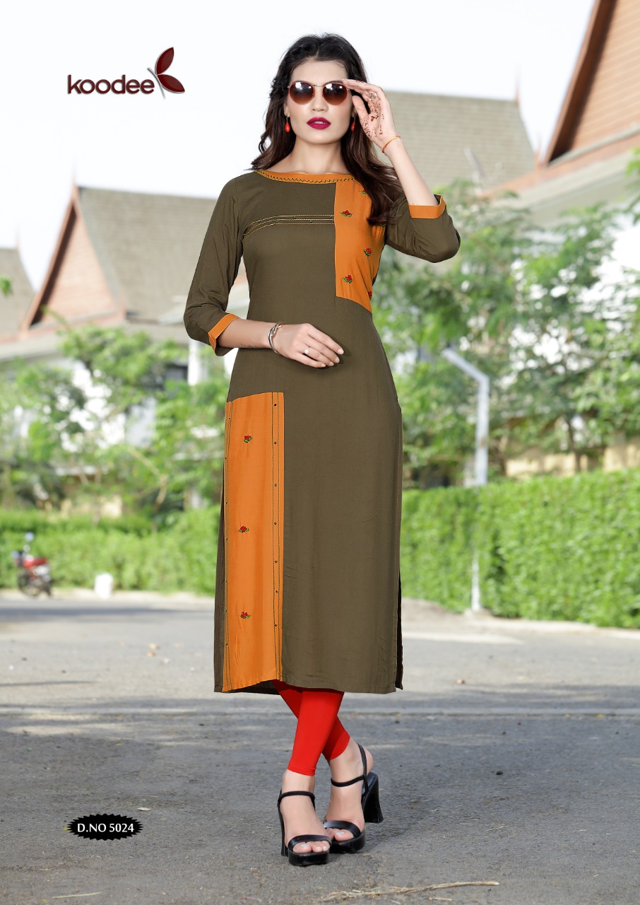 Pahal Vol 3  By Koodee Designer Rayon Kurtis Catalogue