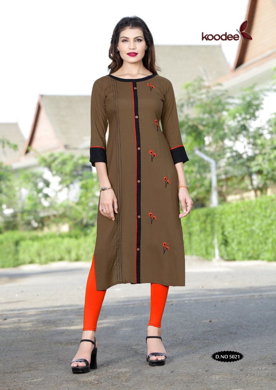 Pahal Vol 3  By Koodee Designer Rayon Kurtis Catalogue