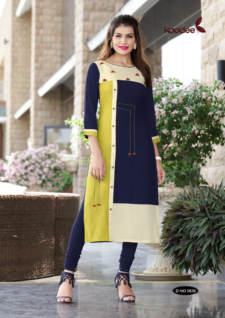 Pahal Vol 3  By Koodee Designer Rayon Kurtis Catalogue