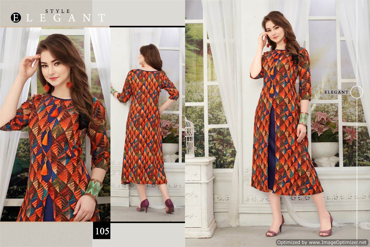 Parisha Vol 1 By Kajri Printed Long Kurti Catalogue