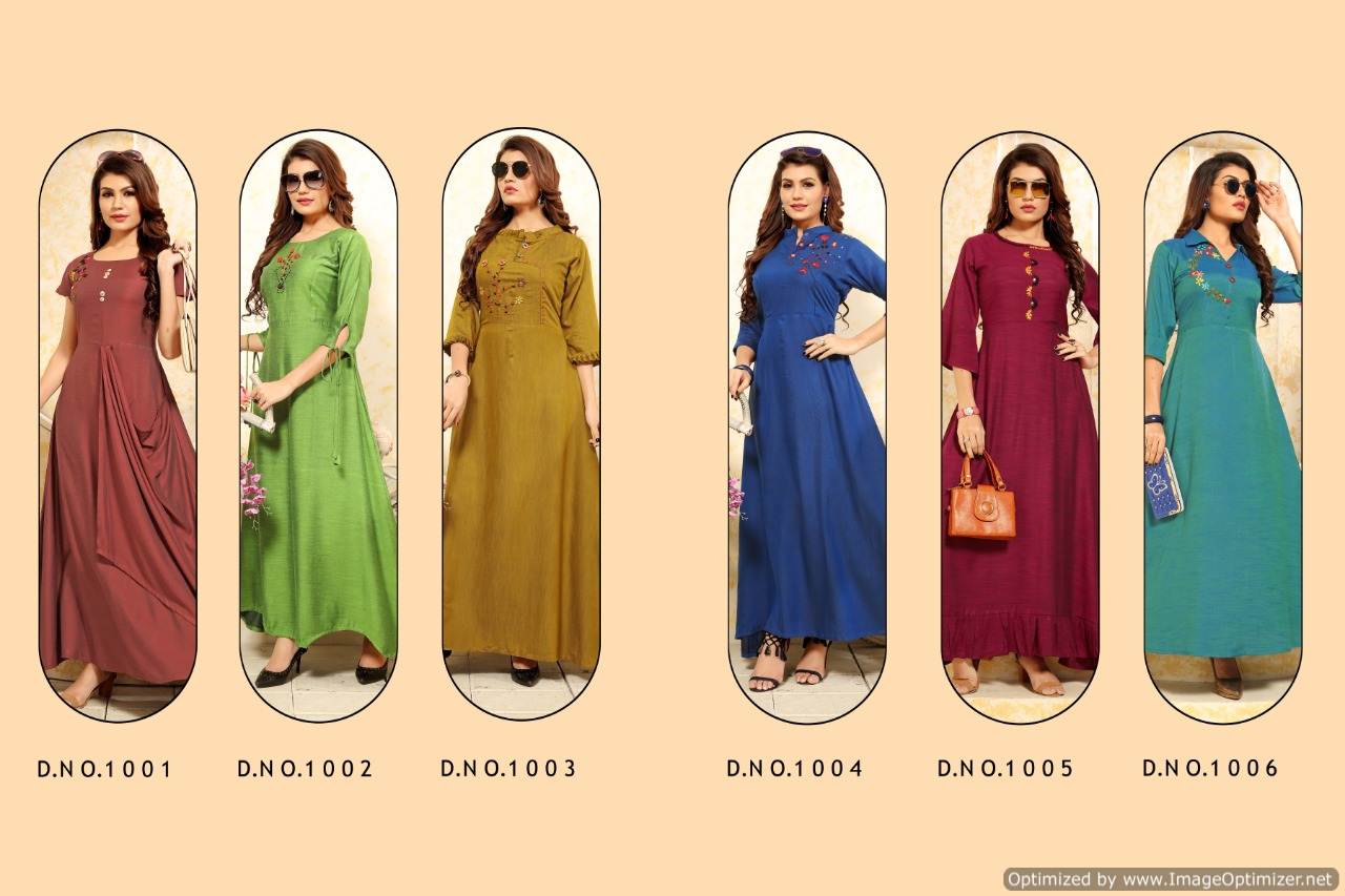 Dazzle By Poorvi Designer Long Kurtis Collection