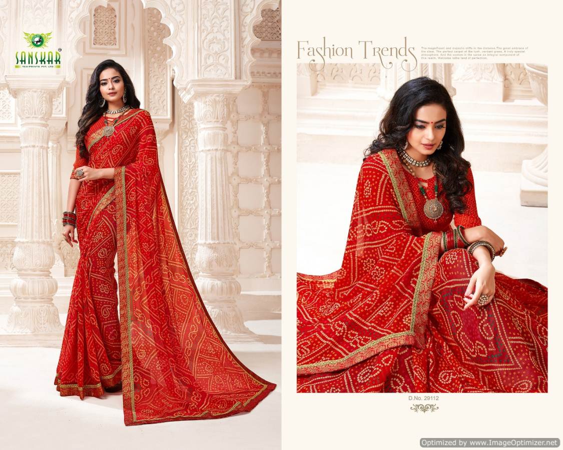 Buy Red Hand Embroidered Lucknowi Chikankari Saree (Georgette-With Blouse)  17315 | www.maanacreation.com