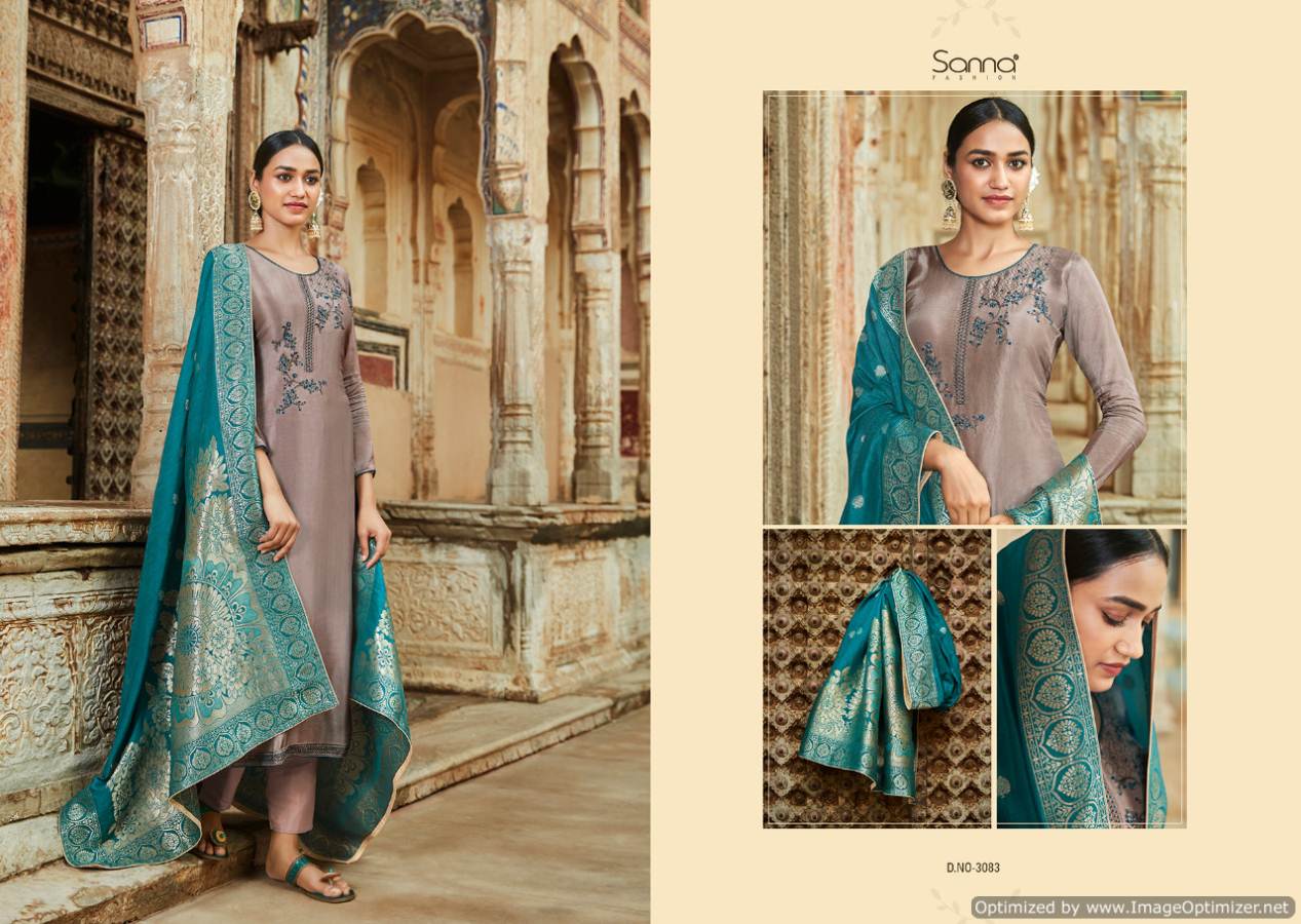 Sanna By Sanskruti Designer Silk Salwar Suit Collection