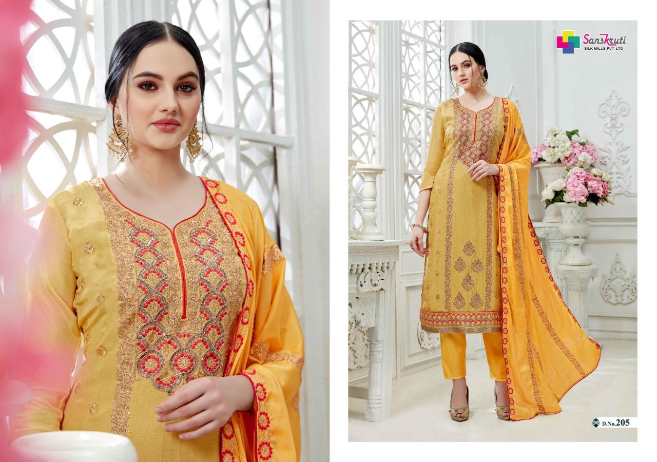 Grisha By Sanskruti Silk Party Wear Dress Material Collection