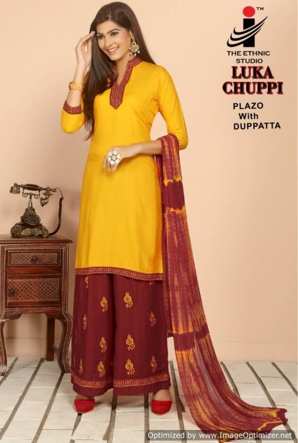 Lukka Chuppi Vol 2 By Mirayaa Rayon Kurti With Plazzo Ready Made Collection