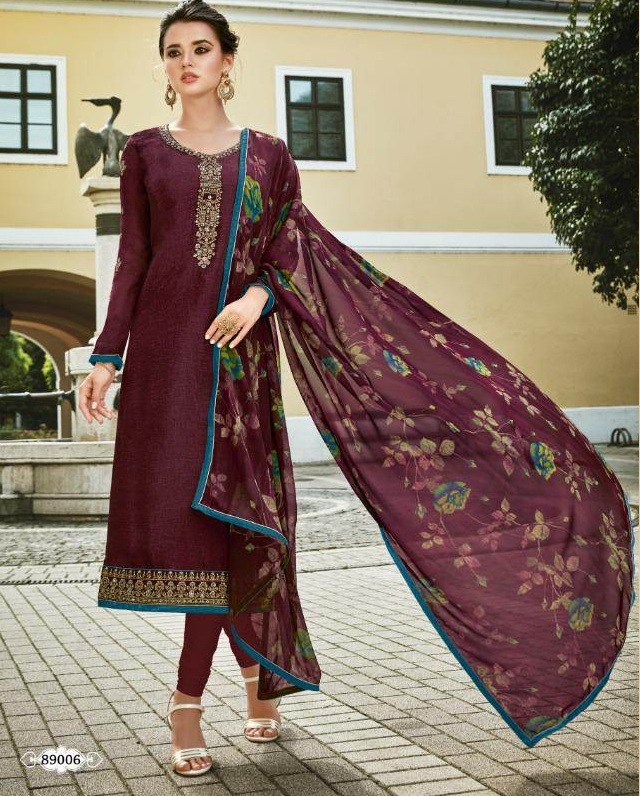 Lavina Vol 89 Crape Designer Churidar Salwar Suits Collection