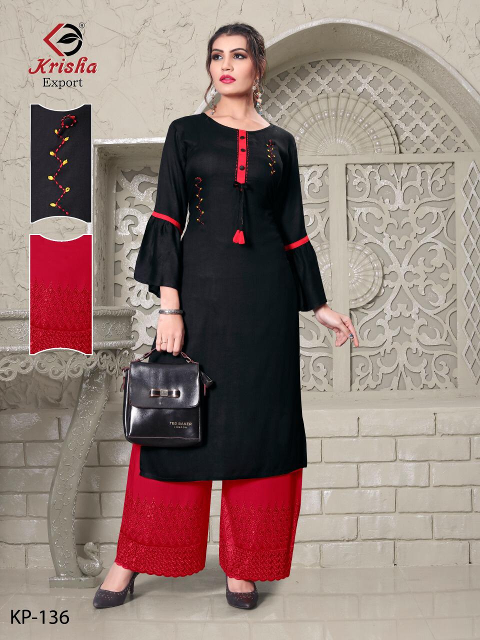 Plazzo World Present Krisha Export Kurtis With Plazzo Collection