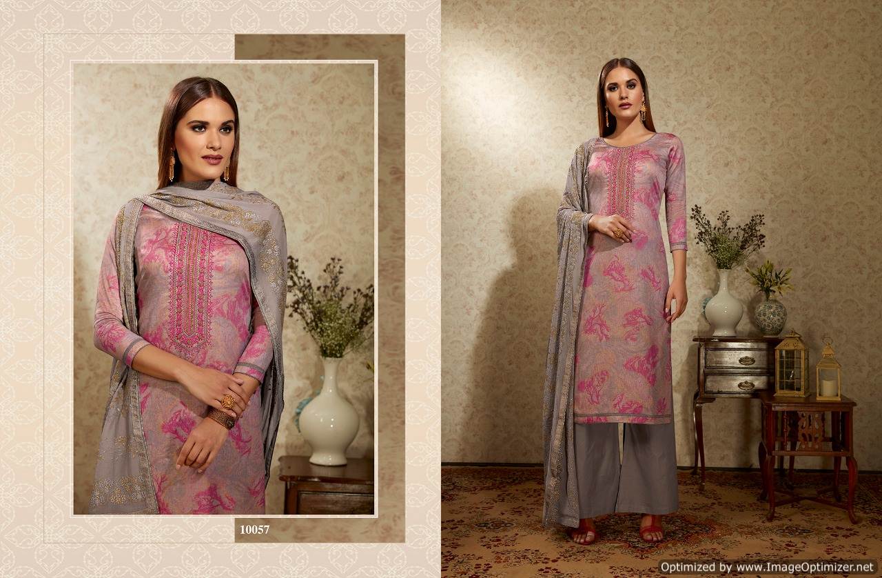 Alfaaz By Ramaiya Cotton Satin Designer Dress Material Catalogue