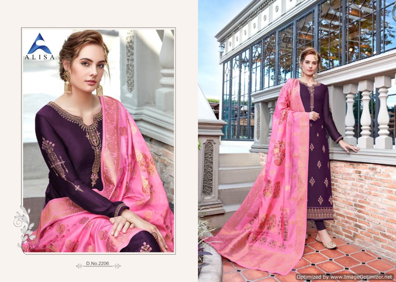 Alisa Present Suhan Festival Wear  Georgette Salwar Suits Catalogue