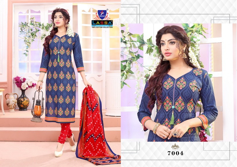 Aradhya Vol 7  By Lassa Printed Cotton Dress Material Catalogue