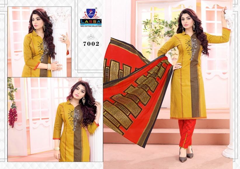 Aradhya Vol 7  By Lassa Printed Cotton Dress Material Catalogue