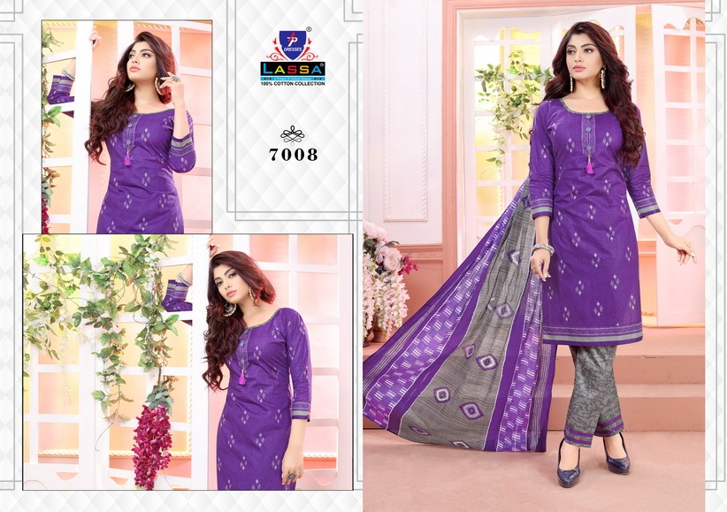 Aradhya Vol 7  By Lassa Printed Cotton Dress Material Catalogue