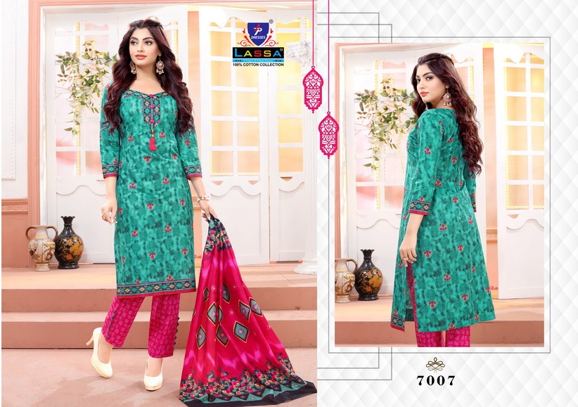 Aradhya Vol 7  By Lassa Printed Cotton Dress Material Catalogue