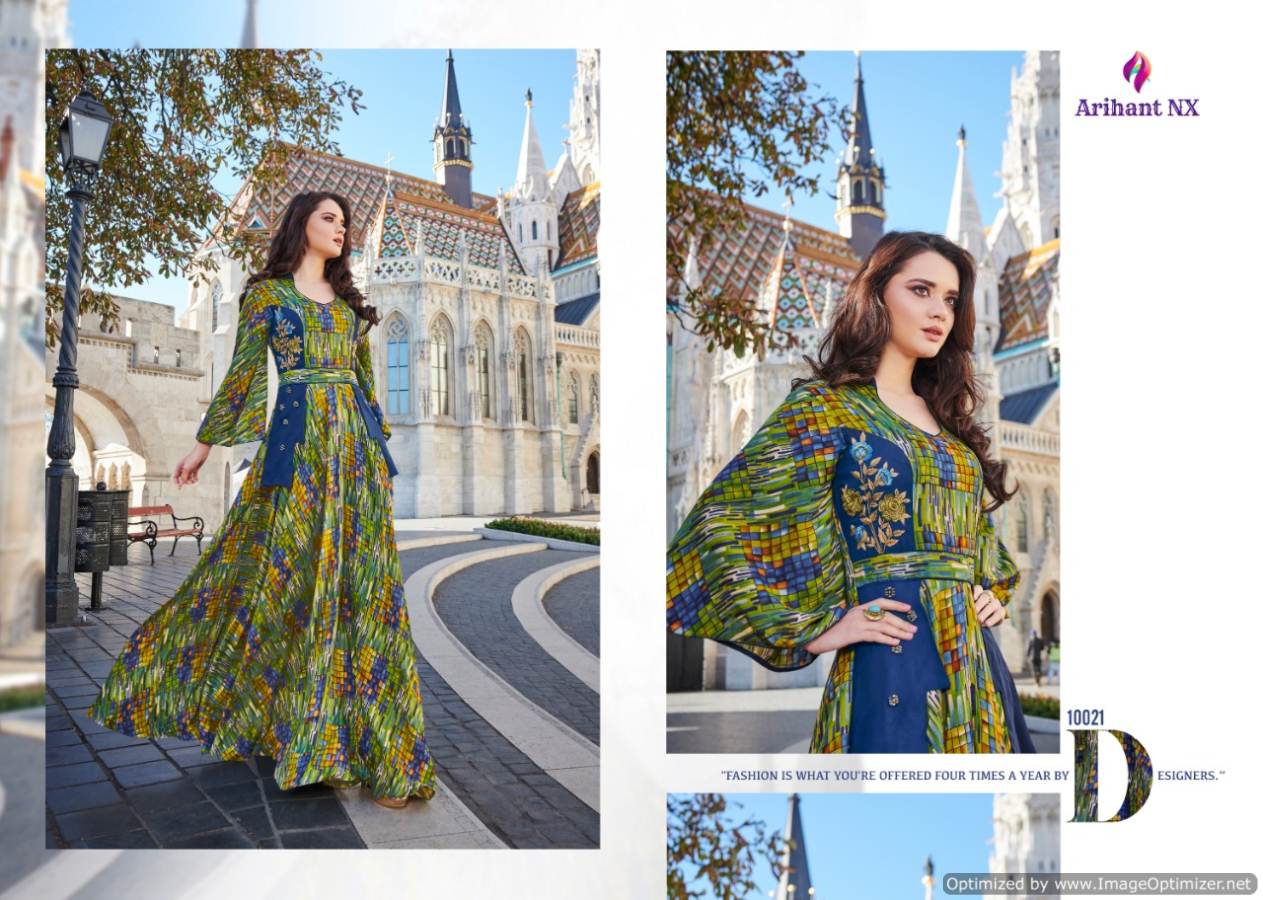 Arihant Present Karigari Vol 3 Heavy Rayon Designer Long Kurti Collection