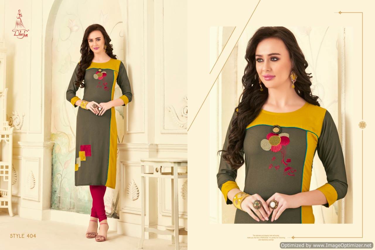 Diksha Maahi Vol 4 Heavy Rayon Straight Cut Kurti Collection