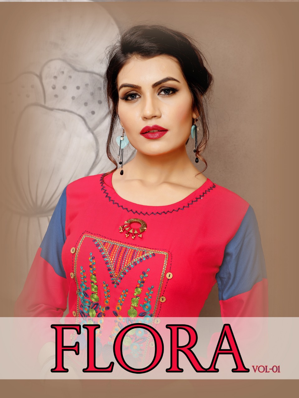 Ft Flora Vol  1 Heavy Rayon Long Kurti Collection