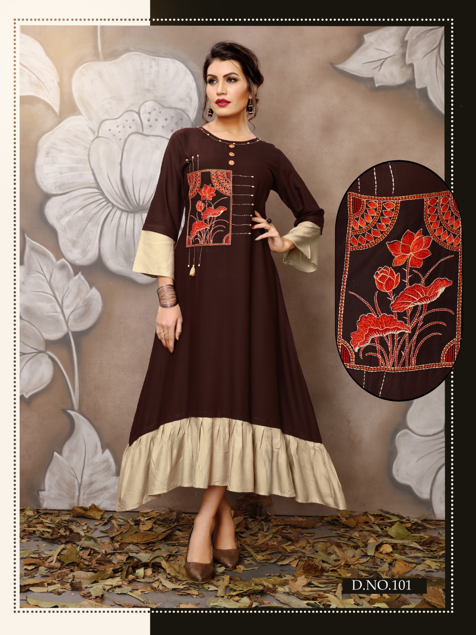 Ft Flora Vol  1 Heavy Rayon Long Kurti Collection