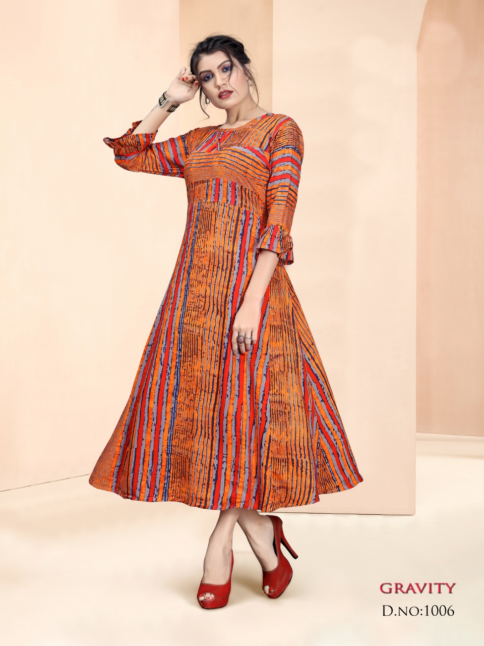 Gravity By Watermelon Casual Wear Anarkali Types Kurtis Catalogue