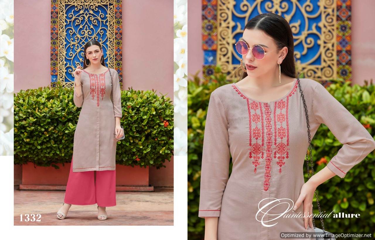 Kajree Present Chumbak Vol 2 Ruby Silk Running Wear Kurti Collection