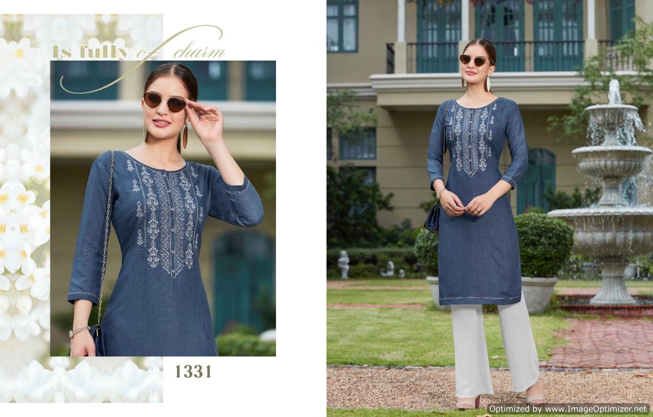 Kajree Present Chumbak Vol 2 Ruby Silk Running Wear Kurti Collection