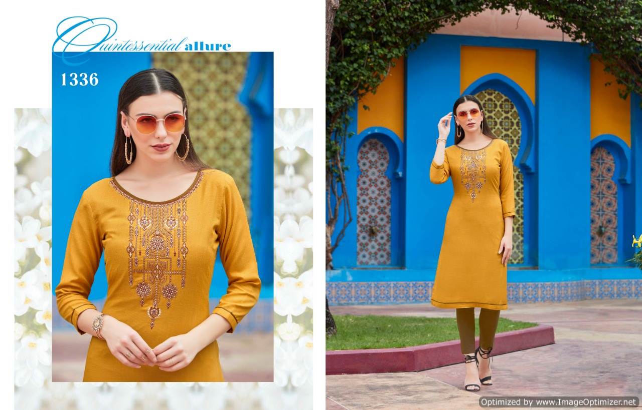 Kajree Present Chumbak Vol 2 Ruby Silk Running Wear Kurti Collection