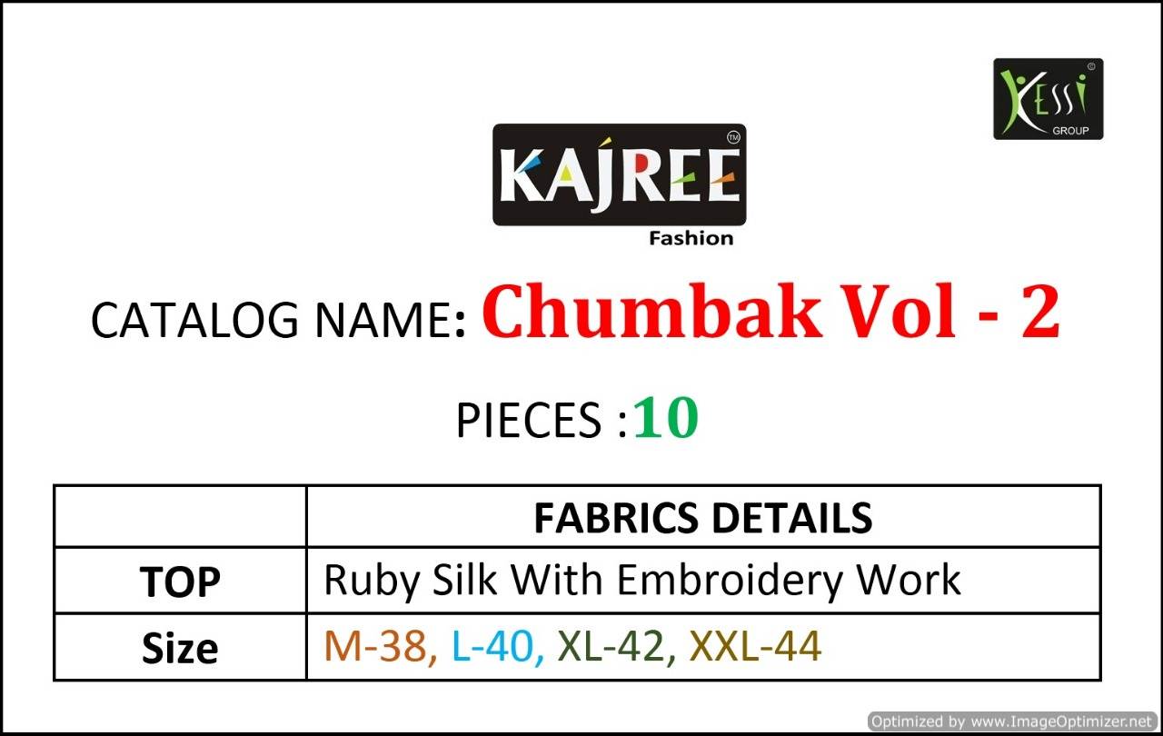 Kajree Present Chumbak Vol 2 Ruby Silk Running Wear Kurti Collection