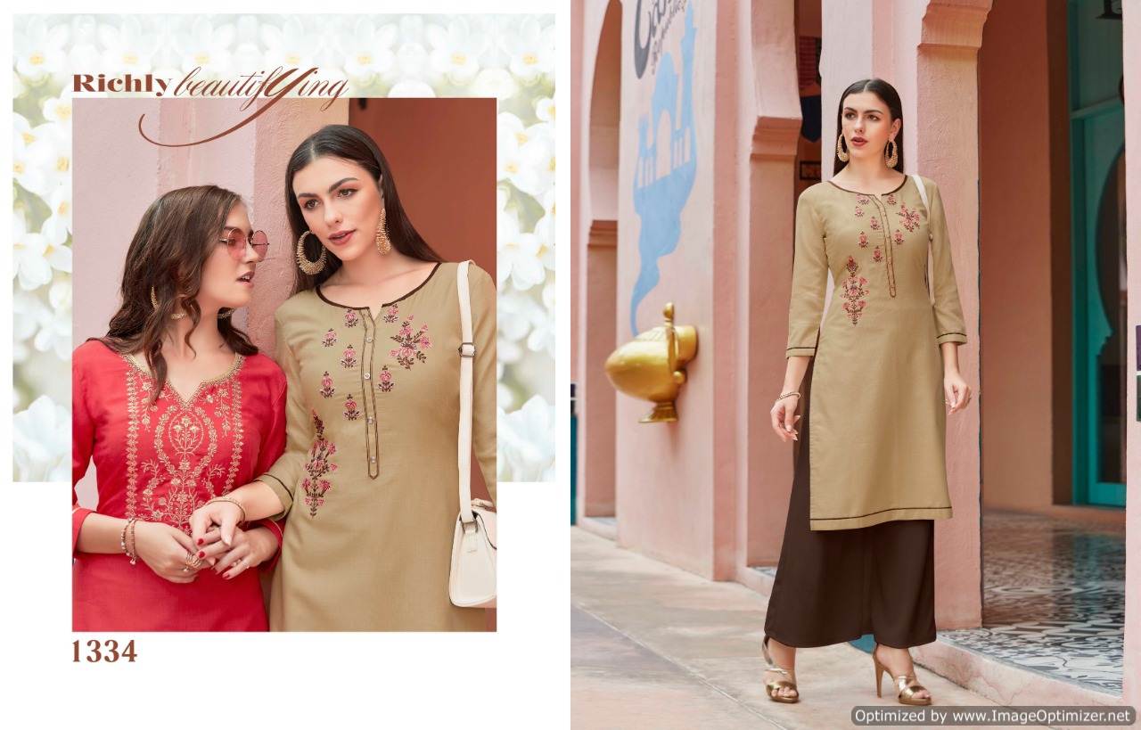 Kajree Present Chumbak Vol 2 Ruby Silk Running Wear Kurti Collection