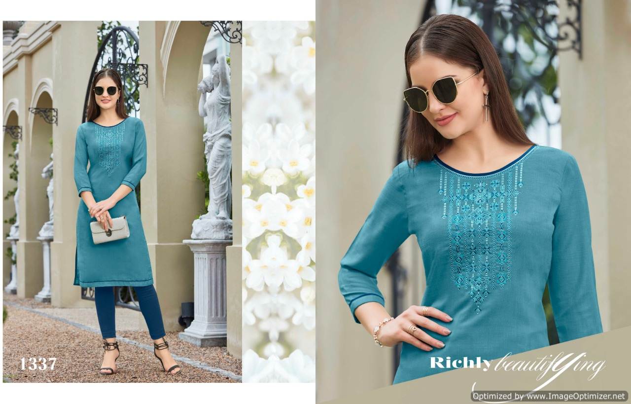 Kajree Present Chumbak Vol 2 Ruby Silk Running Wear Kurti Collection