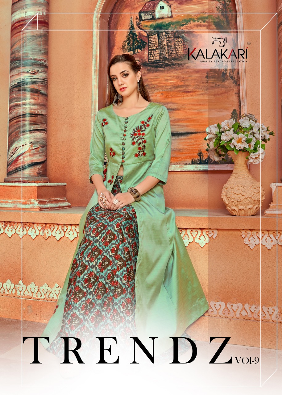 Kalakari By Trendz Vol 9 Designer Shrug Style Kurti Collection