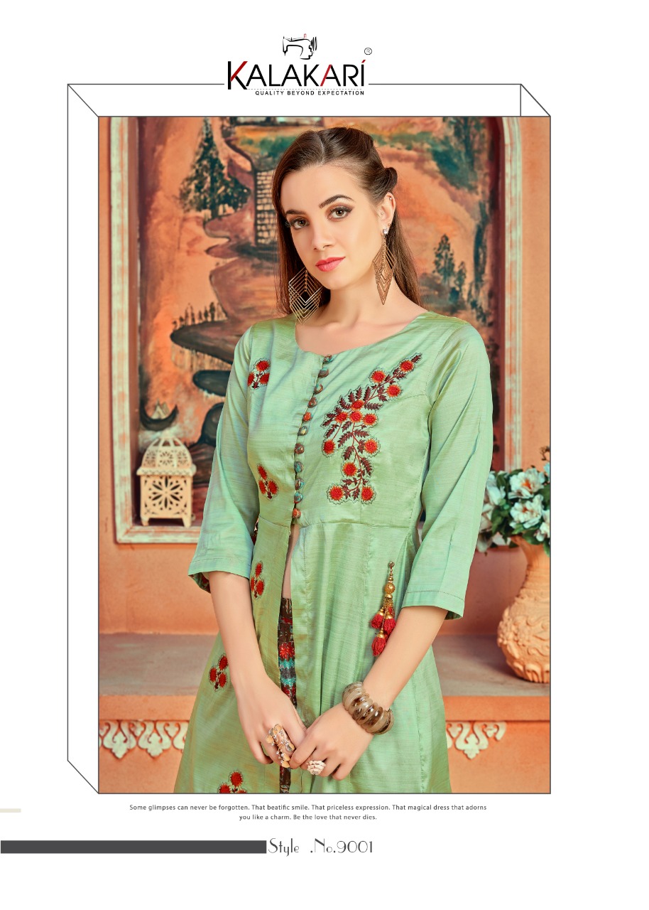 Kalakari By Trendz Vol 9 Designer Shrug Style Kurti Collection