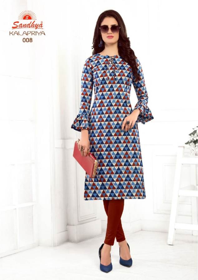 Kalapriya By Sandhya Pure Cotton Printed Kurtis Catalogue