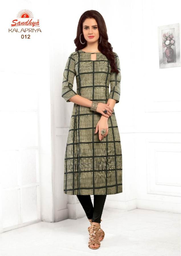 Kalapriya By Sandhya Pure Cotton Printed Kurtis Catalogue