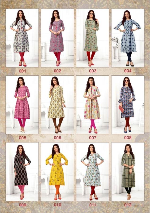 Kalapriya By Sandhya Pure Cotton Printed Kurtis Catalogue