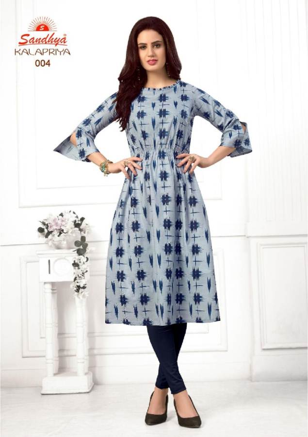 Kalapriya By Sandhya Pure Cotton Printed Kurtis Catalogue