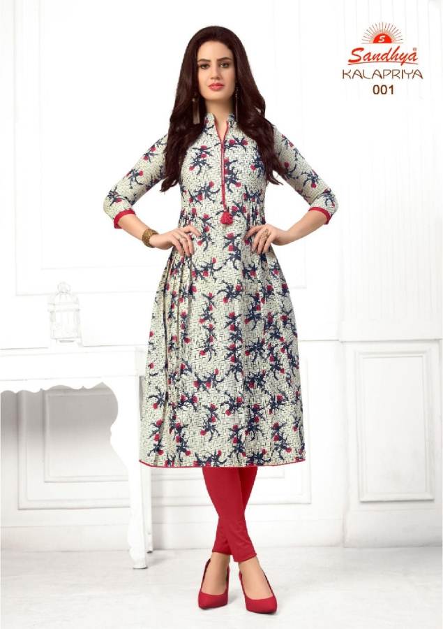 Kalapriya By Sandhya Pure Cotton Printed Kurtis Catalogue