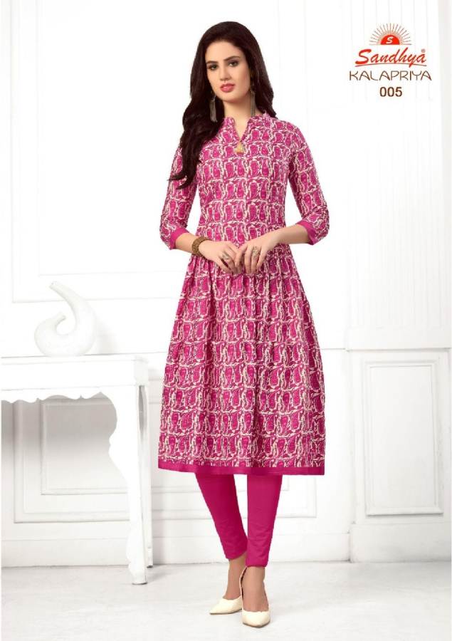 Kalapriya By Sandhya Pure Cotton Printed Kurtis Catalogue